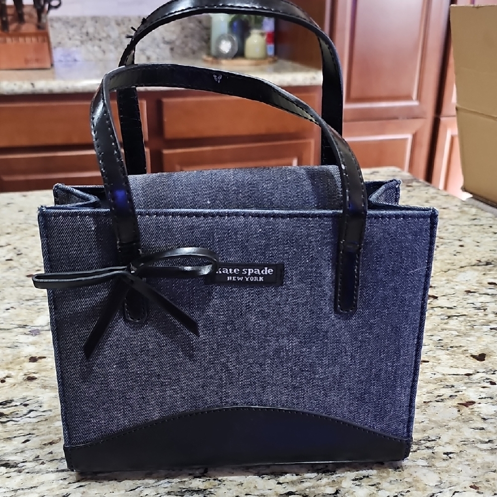 kate spade Denim and Black Tote